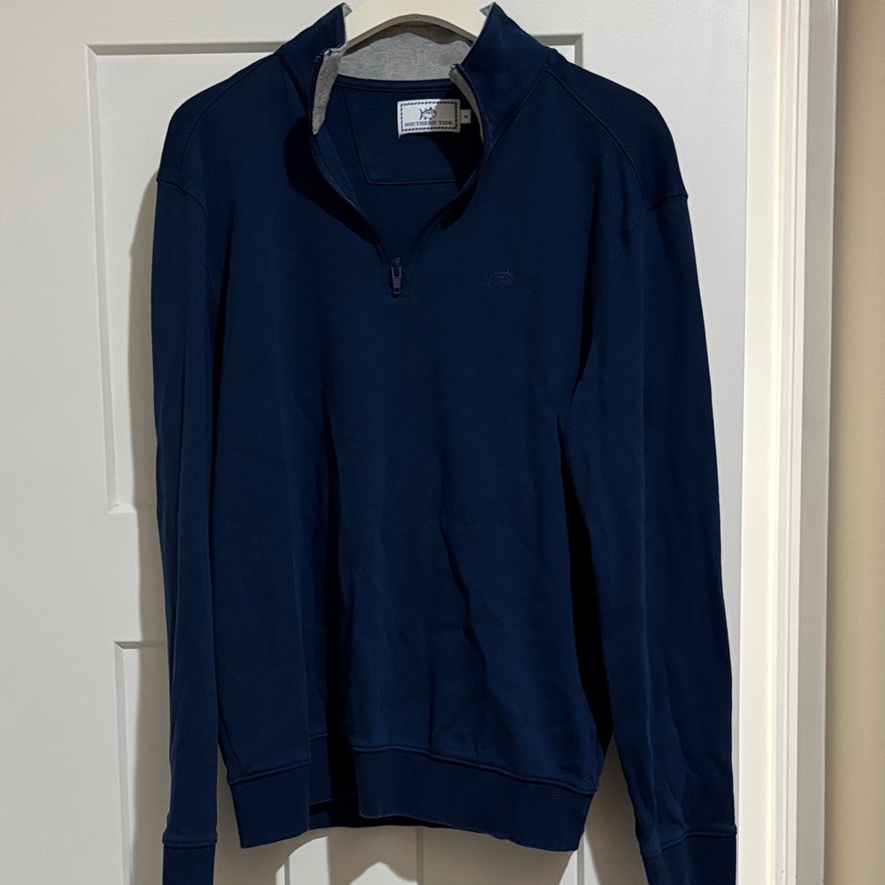 Southern Tide Men's Deep Blue Zip-Up Sweater
